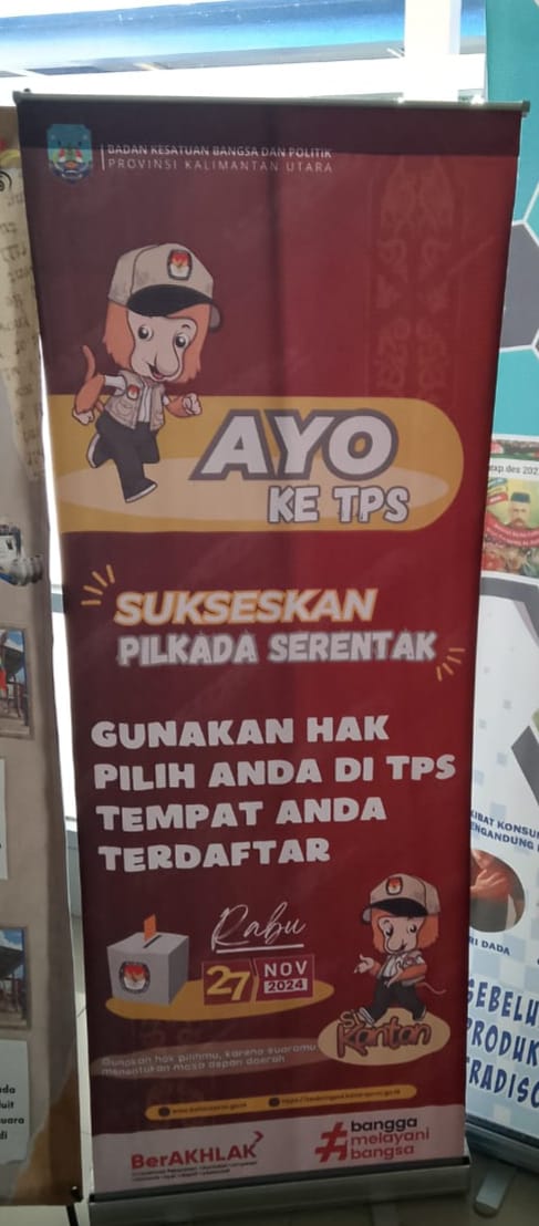 Stand Banner KPU Kabupaten Nunukan